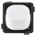 10 Amp 2 Way Switch Mechanism Double Pole - White