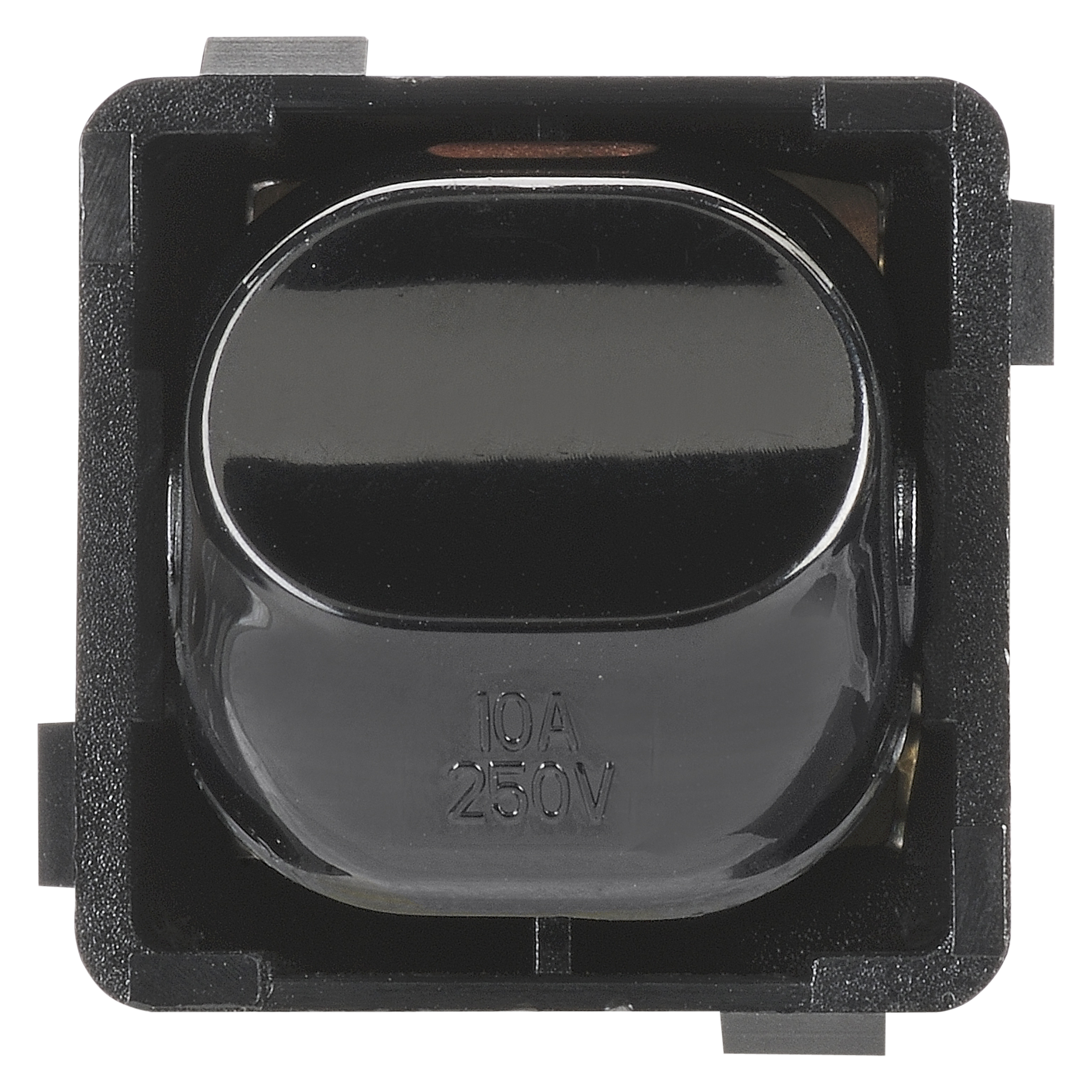 10 Amp 2 Way Switch Mechanism Double Pole - Black