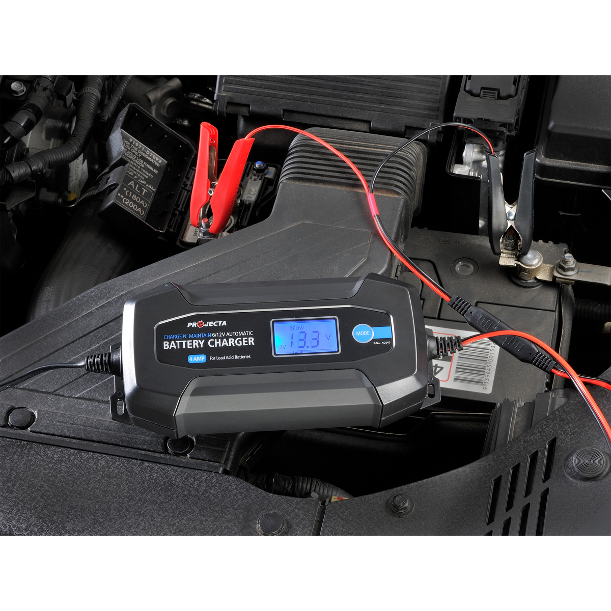 4 Amp 6/12V 8 Stage Automatic Battery Charger