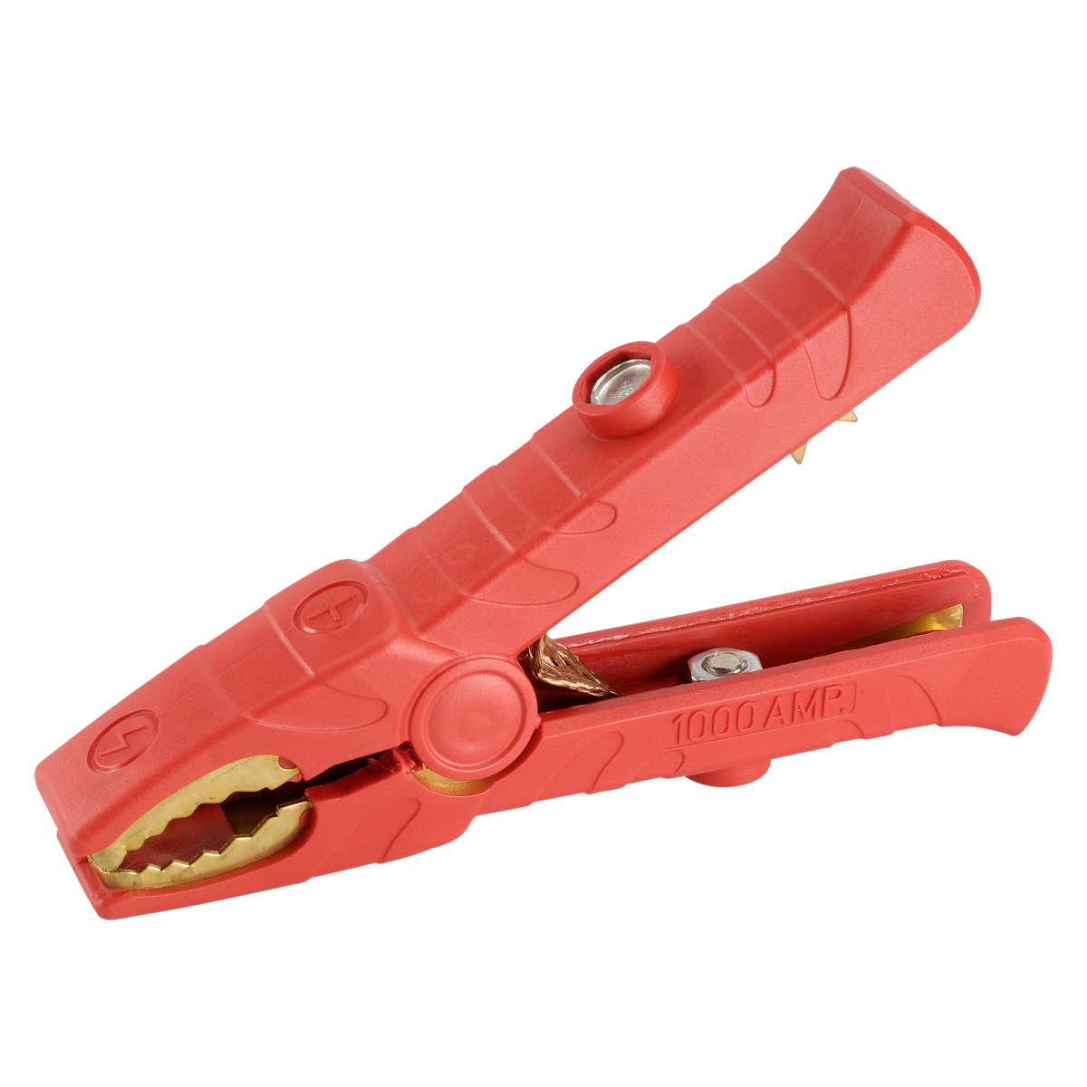 1000 Amp Solid Brass Clamp Red