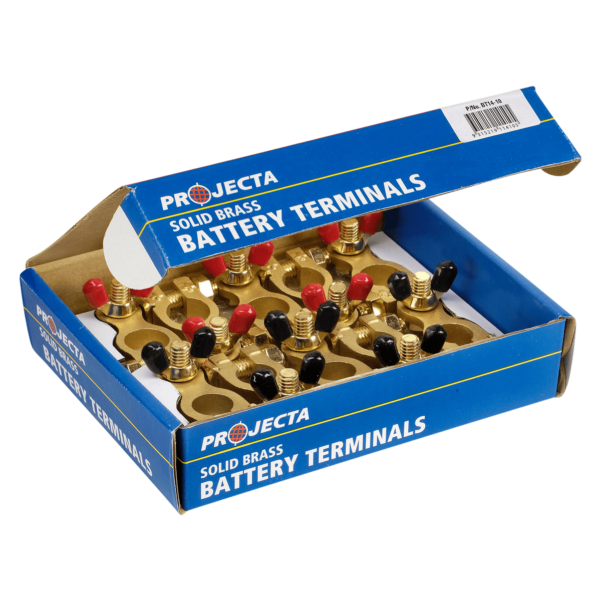 Brass Battery Terminal Wingnut (5 Negative 5 Positive)