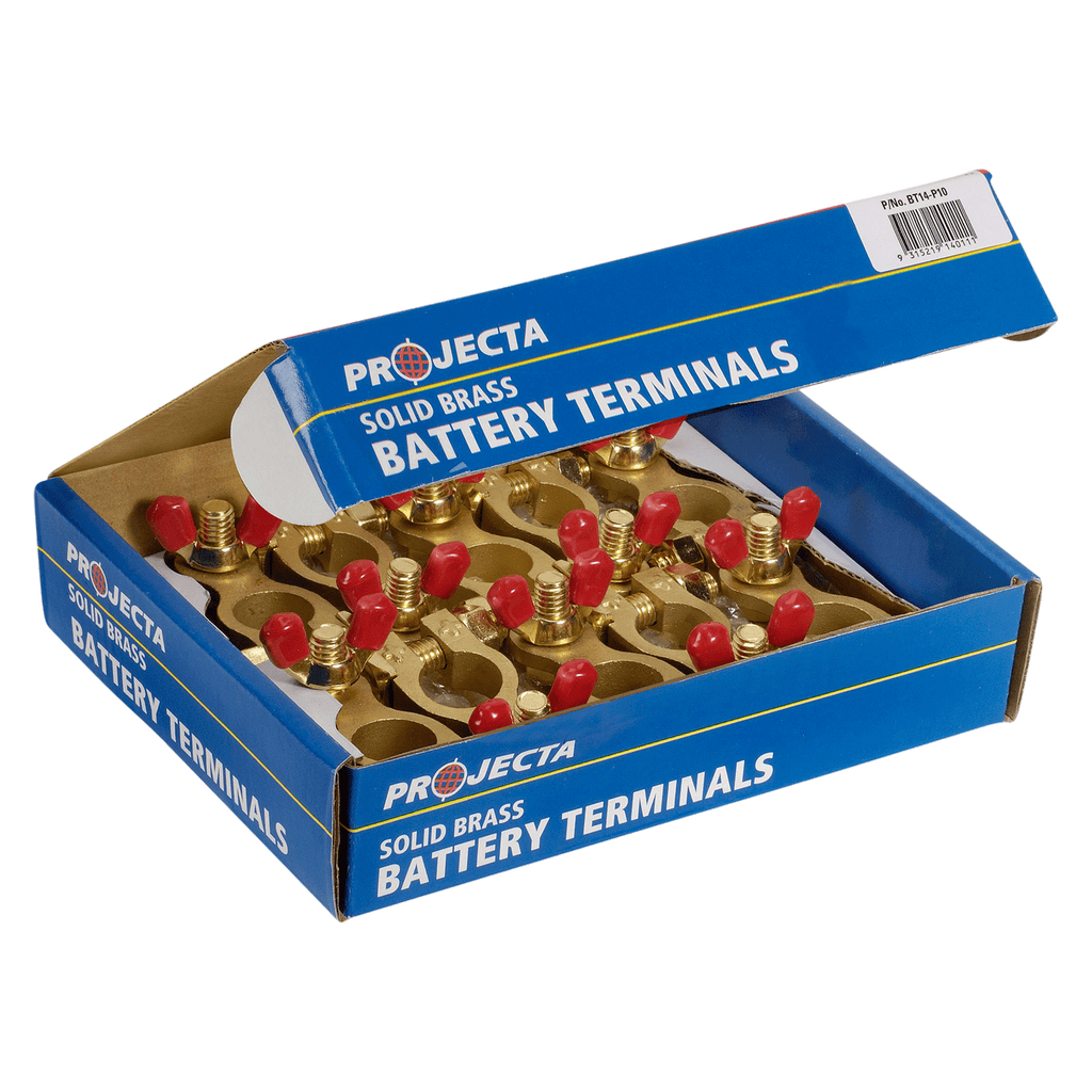 Wingnut Brass Battery Positive Terminal (Box 10)