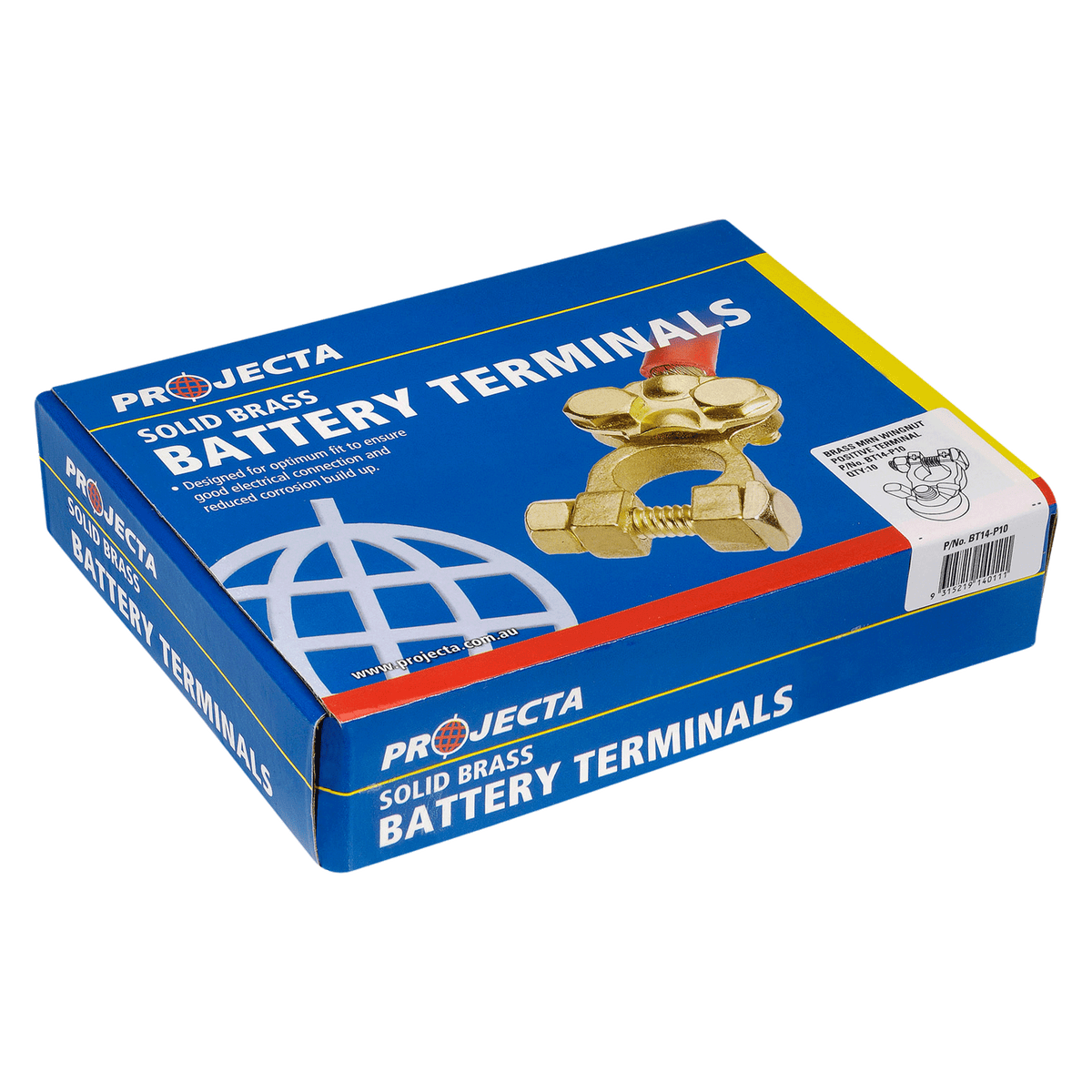 Wingnut Brass Battery Positive Terminal (Box 10)
