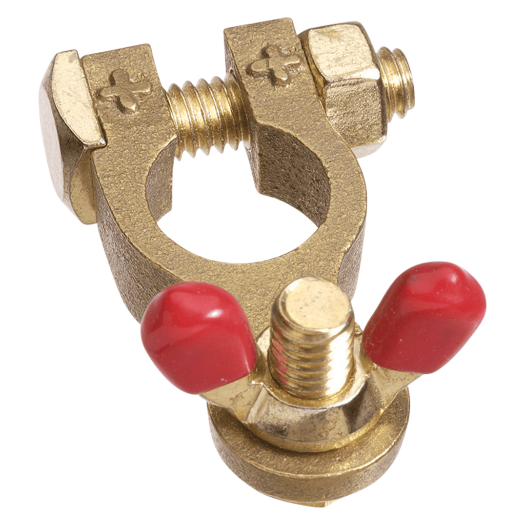 Wingnut Brass Battery Positive Terminal (Box 10)