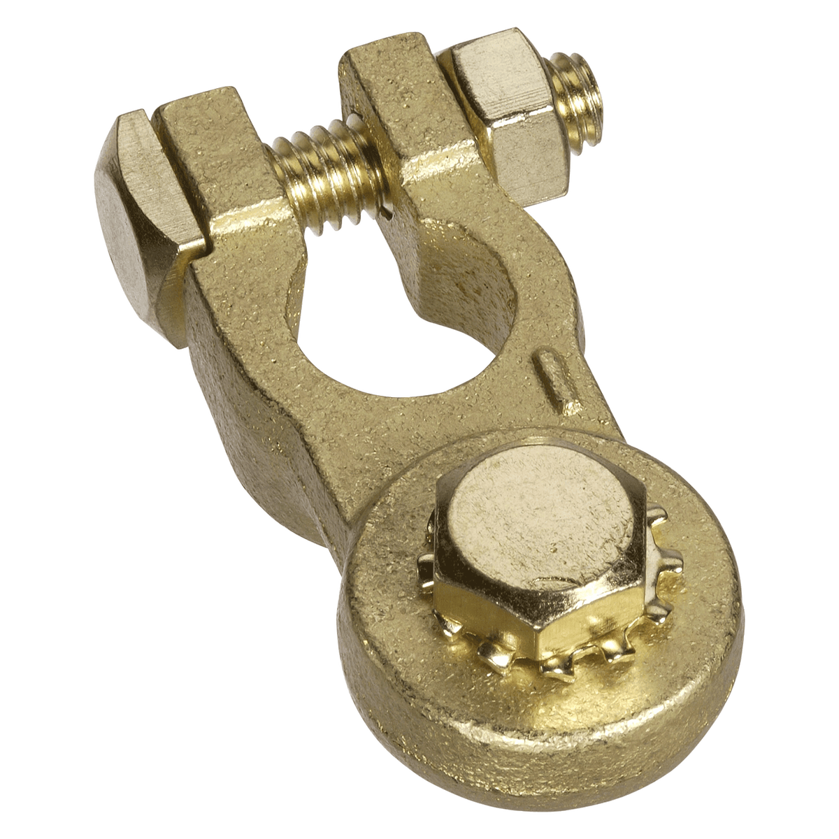 Heavy Duty Bolt Brass Battery Negative Terminal (Box 10)