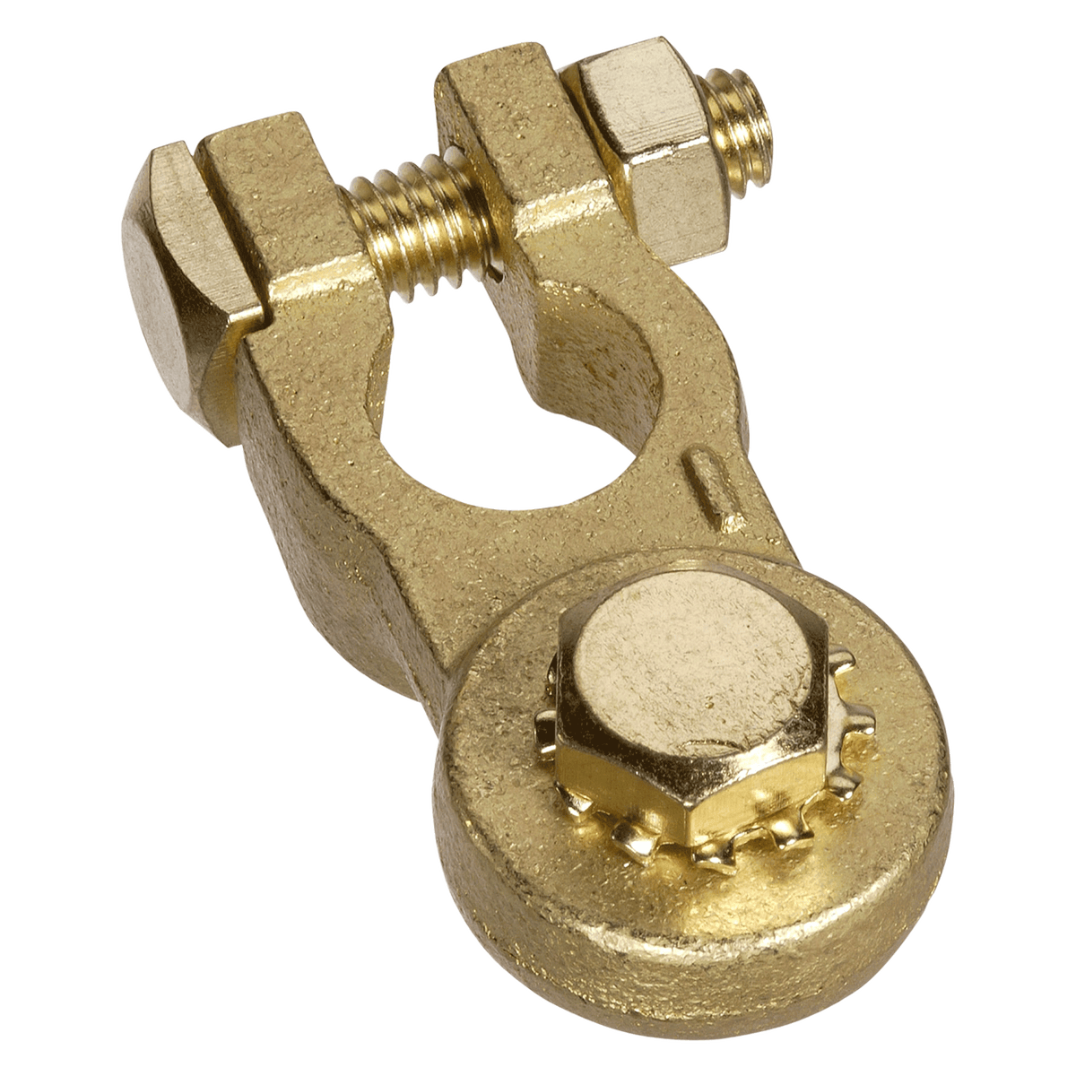 Heavy Duty Bolt Brass Battery Negative Terminal (Blister 1)