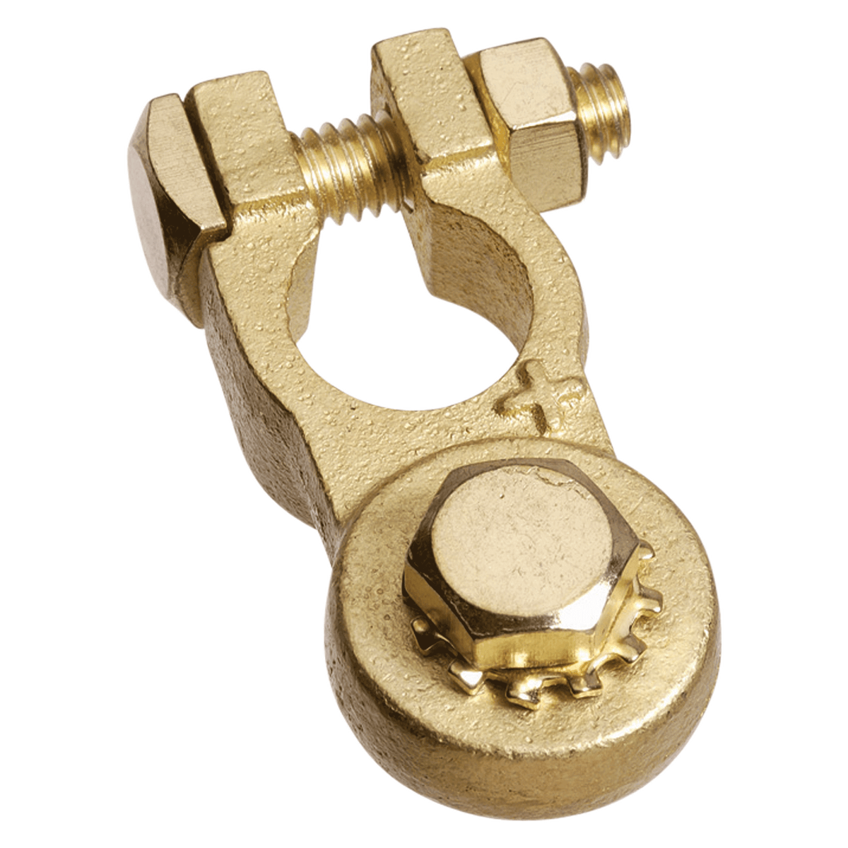 Heavy Duty Bolt Brass Battery Positive Terminal (Blister 1)