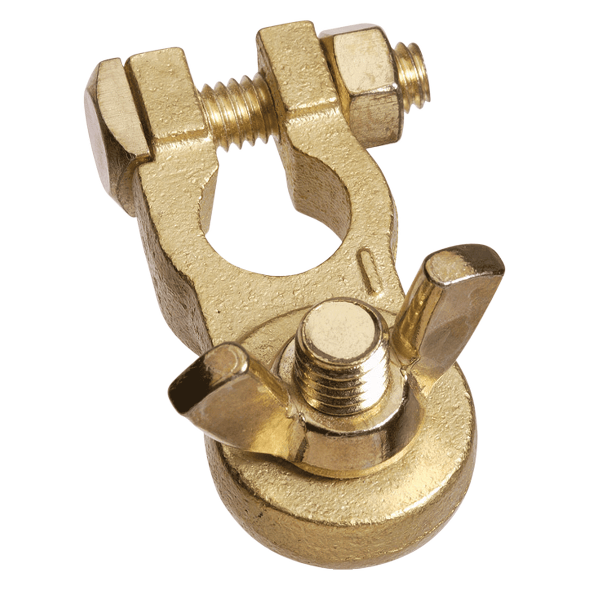 Heavy Duty Wingnut Brass Battery Negative Terminal (Box 10)
