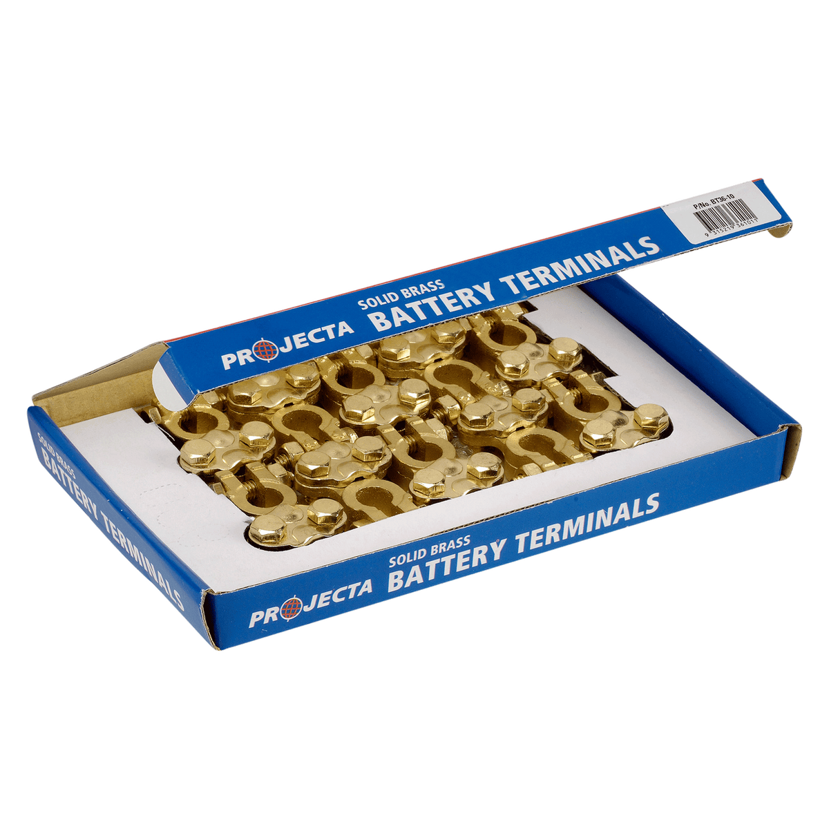 Brass Battery Terminal Suits Small Japanese Battery Posts (5 Positive 5 Negative)