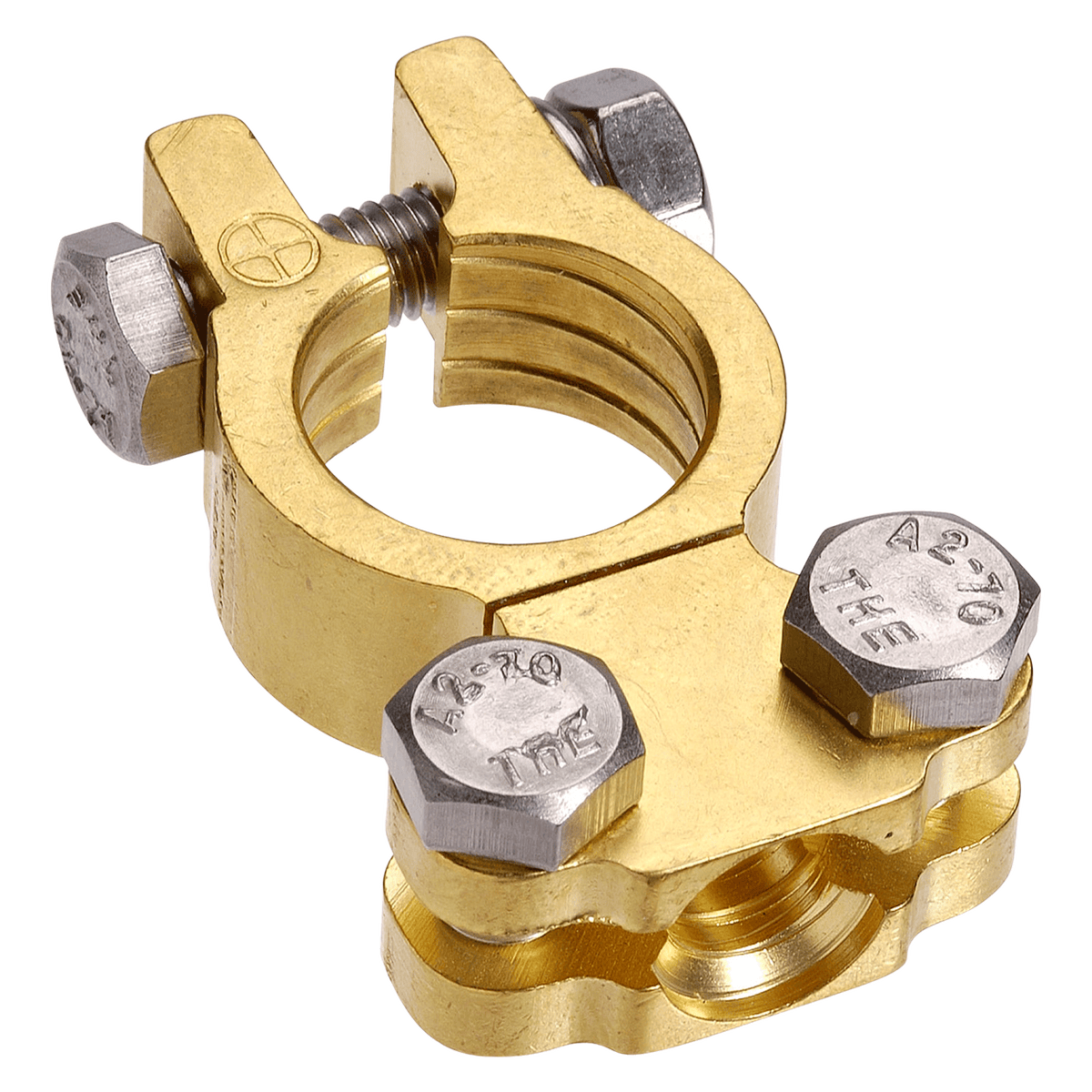 Forged Brass Saddle Positive Terminal (Blister 1)