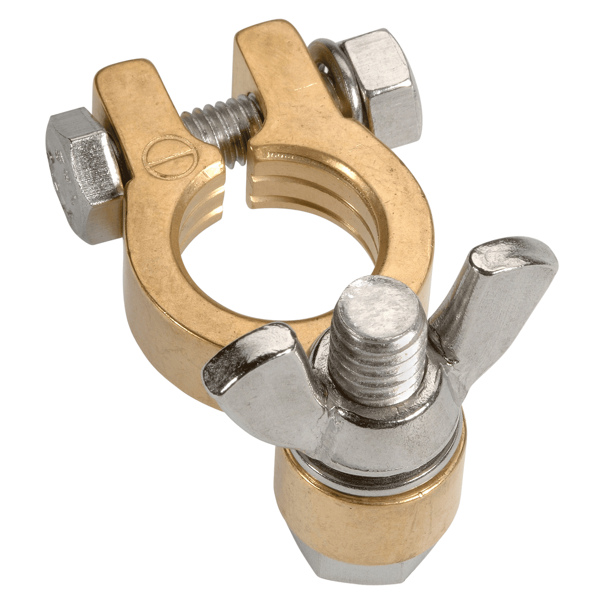 Forged Brass Wingnut Negative Terminal (Blister 1)