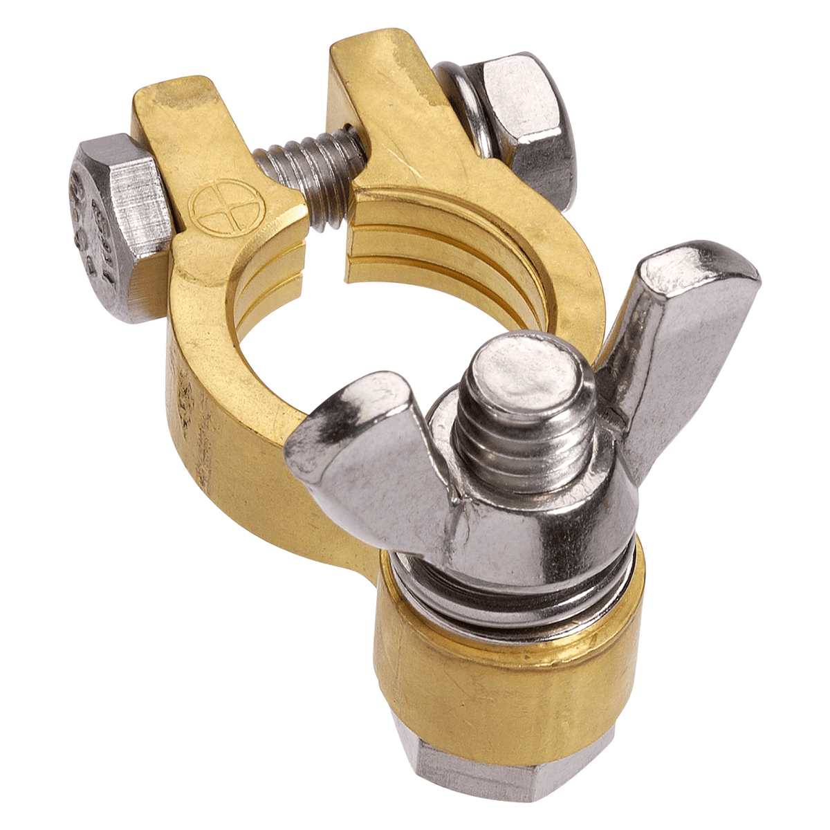 Forged Brass Wingnut Positive Terminal (Blister 1)