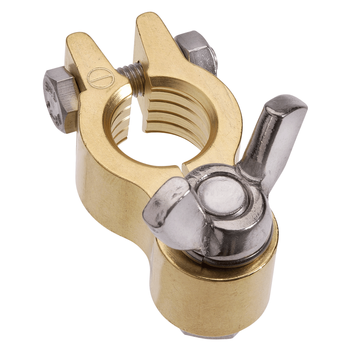Forged Brass Heavy Duty Wingnut Negative Terminal (Blister 1)
