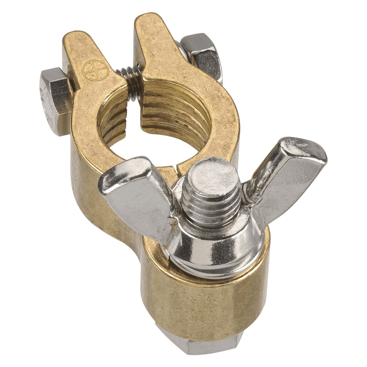 Forged Brass Heavy Duty Wingnut Positive Terminal (Blister 1)
