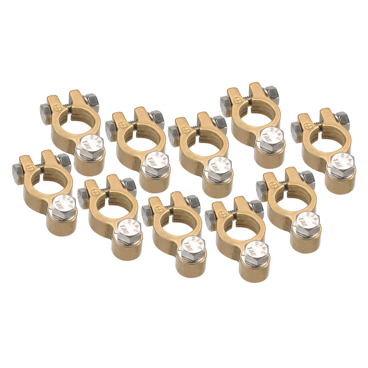Forged Brass Bolt - Positive Terminal (Bag of 10)