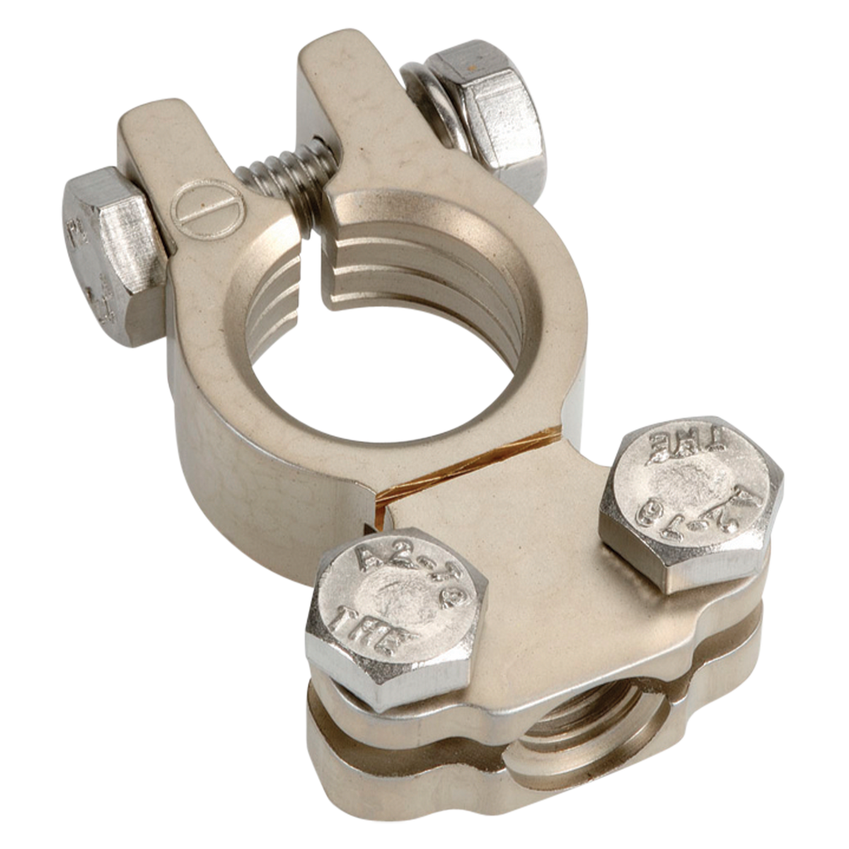Satin Forged Brass Saddle - Negative Terminal (Blister 1)