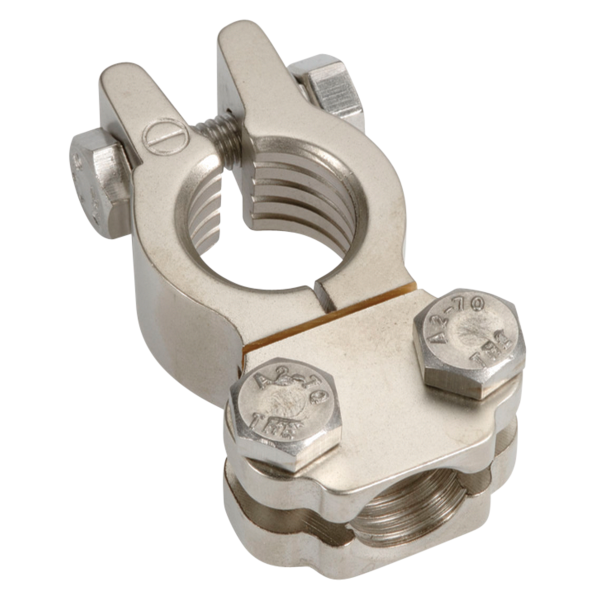 Satin Forged Brass Heavy Duty Saddle - Negative Terminal (Blister 1)