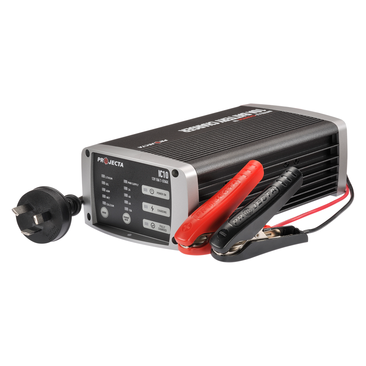 12V Automatic 10 Amp 7 Stage Battery Charger Multi Chemistry Lithium