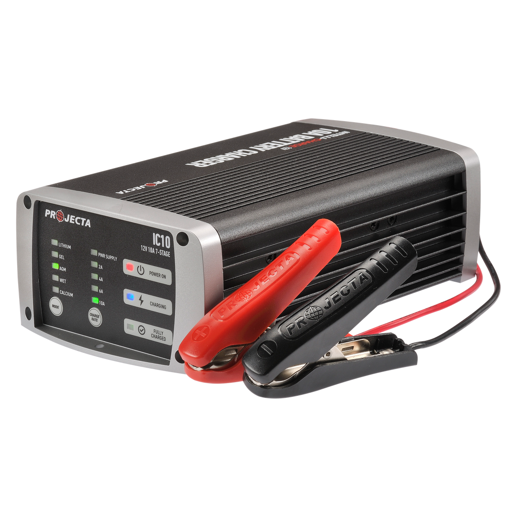 12V Automatic 10 Amp 7 Stage Battery Charger Multi Chemistry Lithium