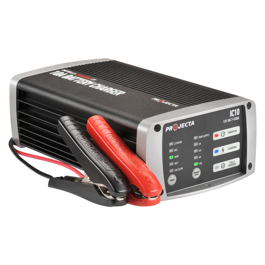 12V Automatic 10 Amp 7 Stage Battery Charger Multi Chemistry Lithium