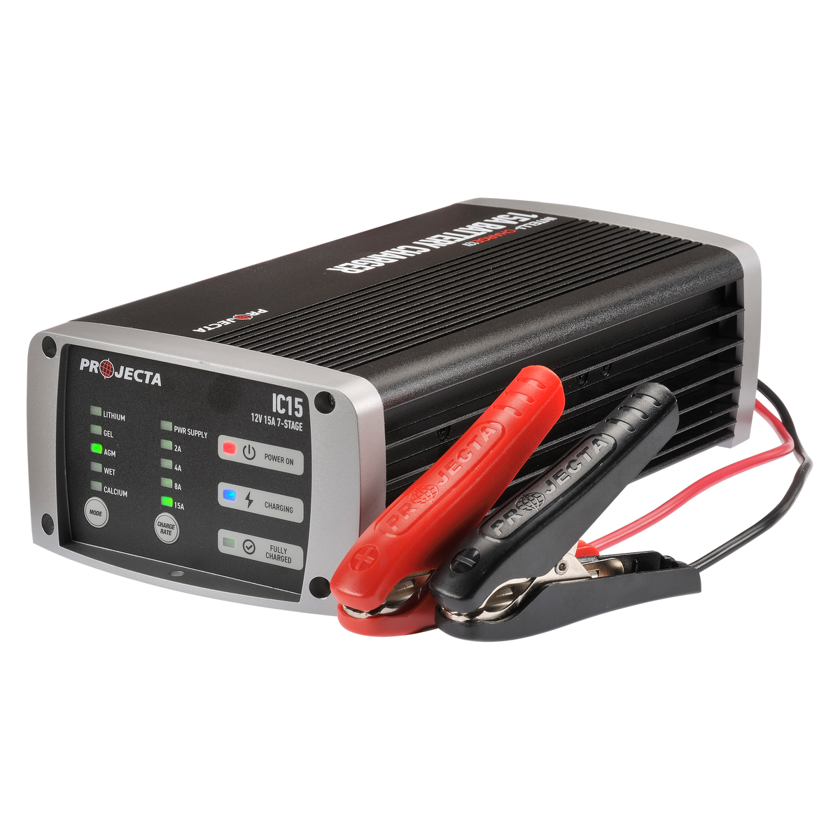 12V Automatic 15 Amp 7 Stage Battery Charger Multi Chemistry Lithium