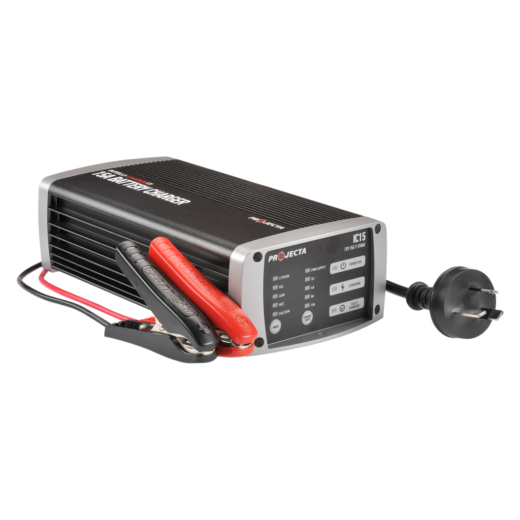 12V Automatic 15 Amp 7 Stage Battery Charger Multi Chemistry Lithium