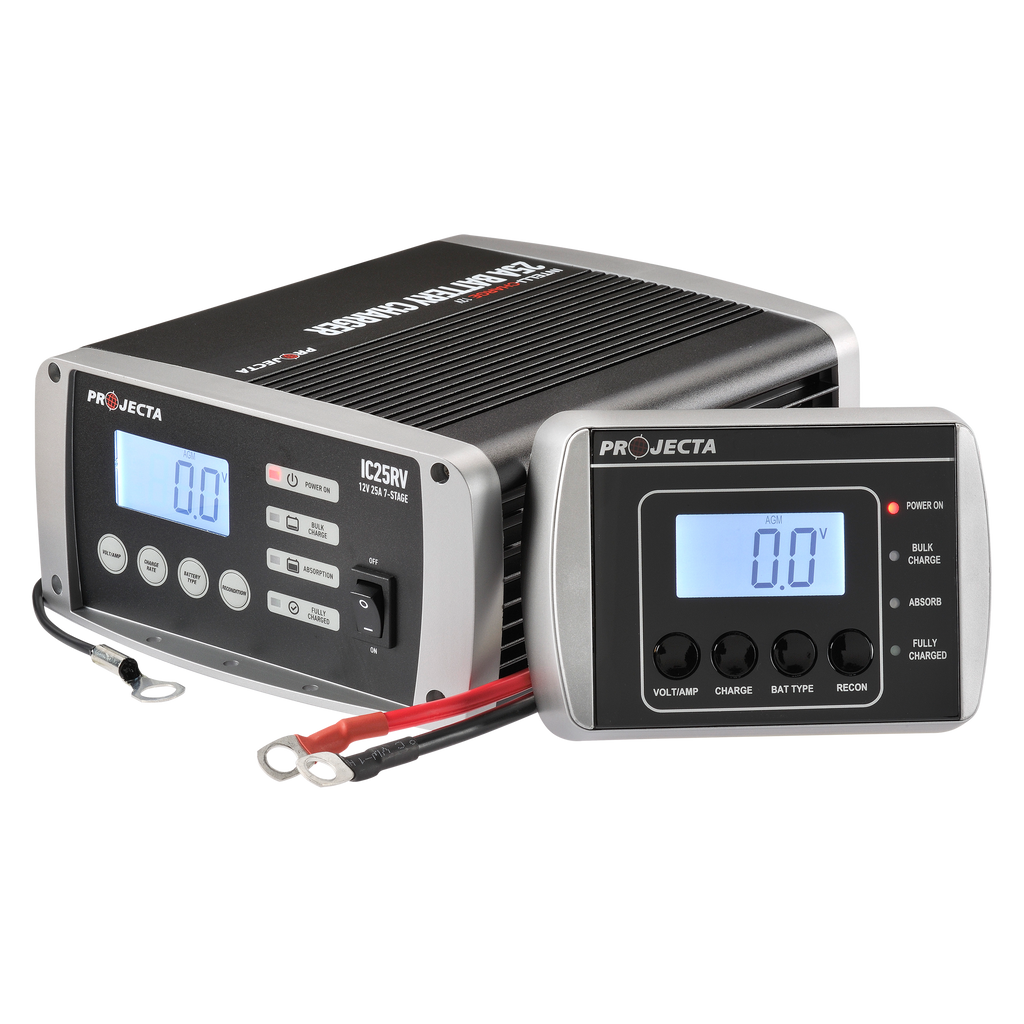 12V Automatic RV 25 Amp 7 Stage Battery Charger Multi Chemistry Lithium