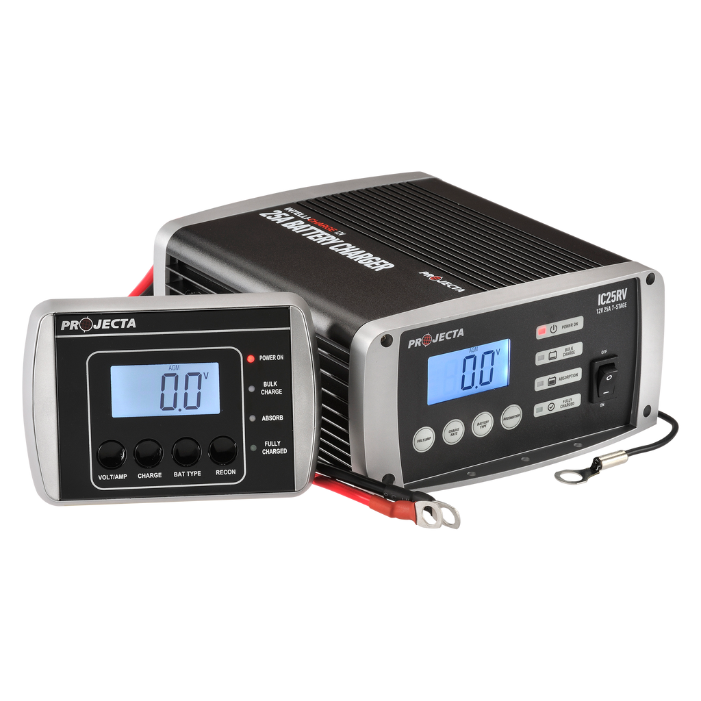 12V Automatic RV 25 Amp 7 Stage Battery Charger Multi Chemistry Lithium