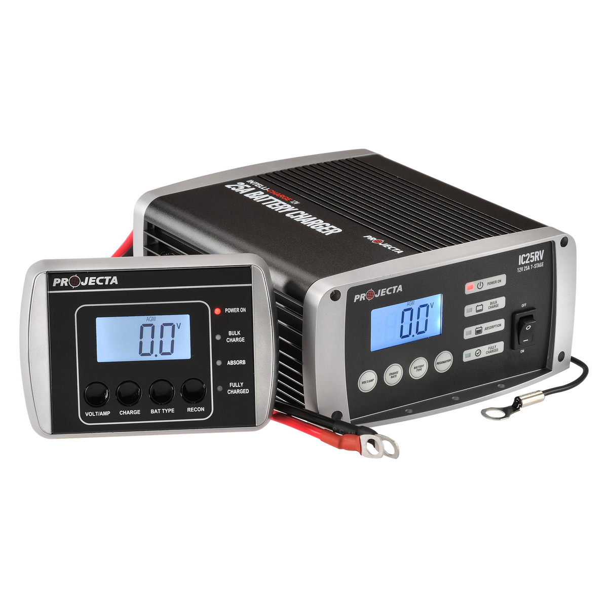 12V Automatic RV 25 Amp 7 Stage Battery Charger Multi Chemistry Lithium