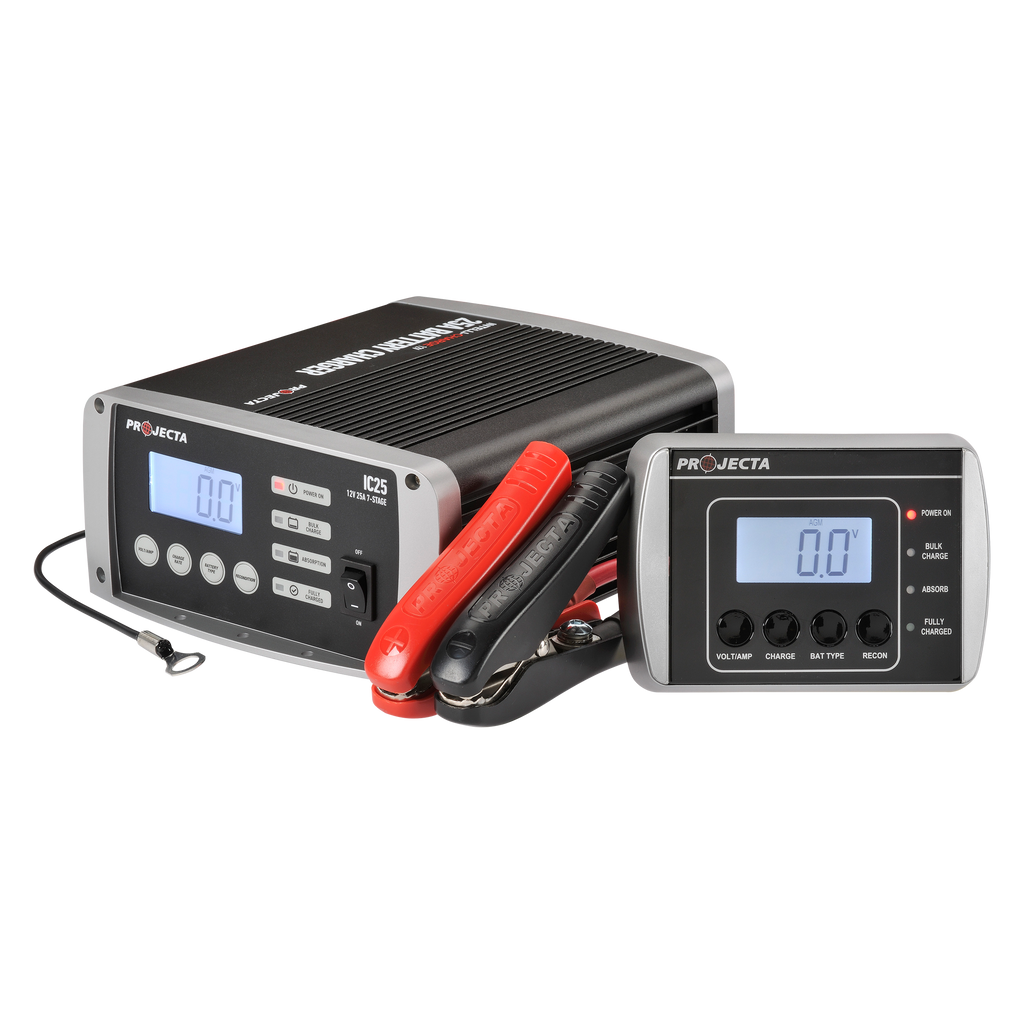 12V Automatic 25 Amp 7 Stage Battery Charger Multi Chemistry Lithium