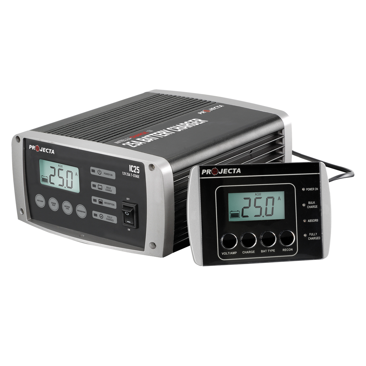 12V Automatic 25 Amp 7 Stage Battery Charger Multi Chemistry Lithium