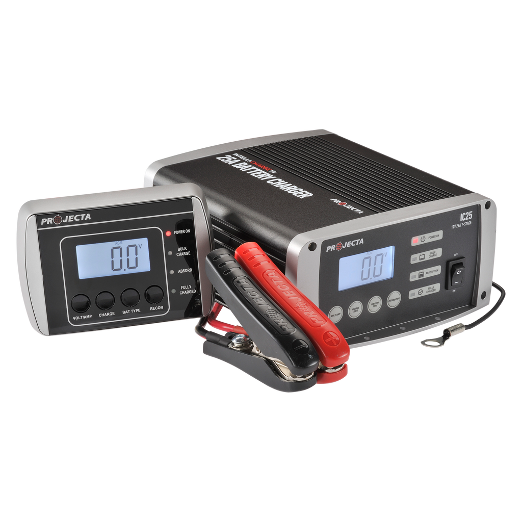 12V Automatic 25 Amp 7 Stage Battery Charger Multi Chemistry Lithium