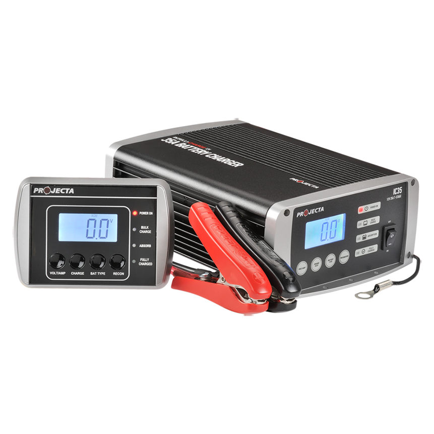12V Automatic 35 Amp 7 Stage Battery Charger Multi Chemistry Lithium