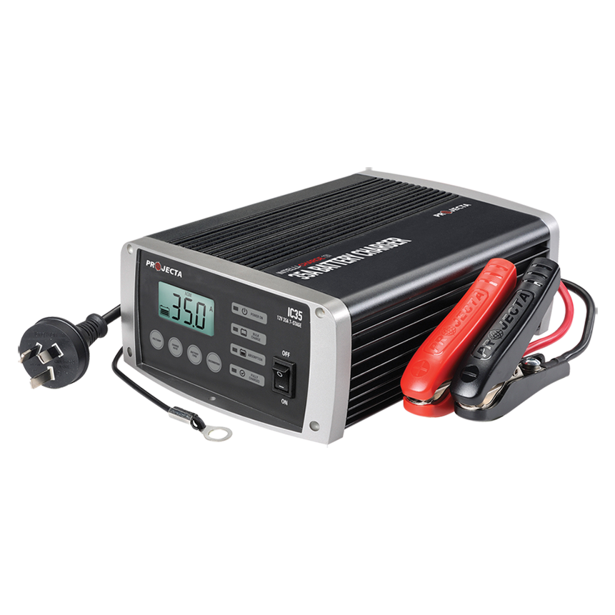 12V Automatic 35 Amp 7 Stage Battery Charger Multi Chemistry Lithium