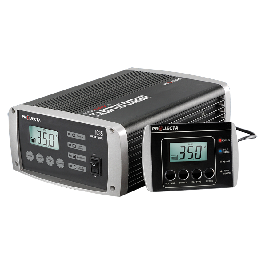 12V Automatic 35 Amp 7 Stage Battery Charger Multi Chemistry Lithium