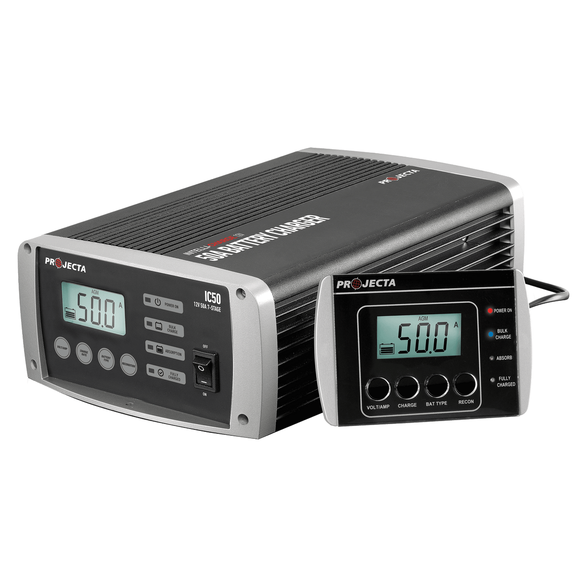 12V Automatic 50 Amp 7 Stage Battery Charger Multi Chemistry Lithium