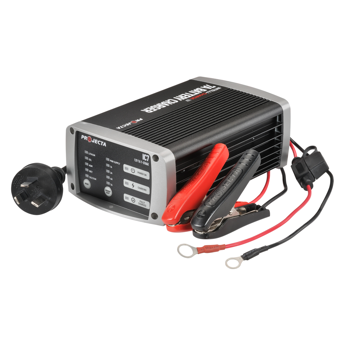12V Automatic 7 Amp 7 Stage Battery Charger Multi Chemistry Lithium