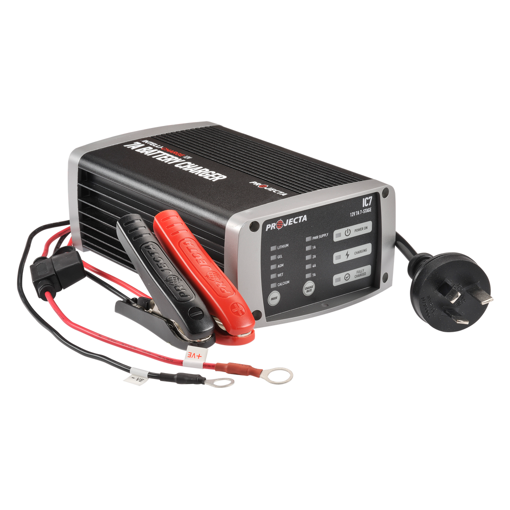 12V Automatic 7 Amp 7 Stage Battery Charger Multi Chemistry Lithium