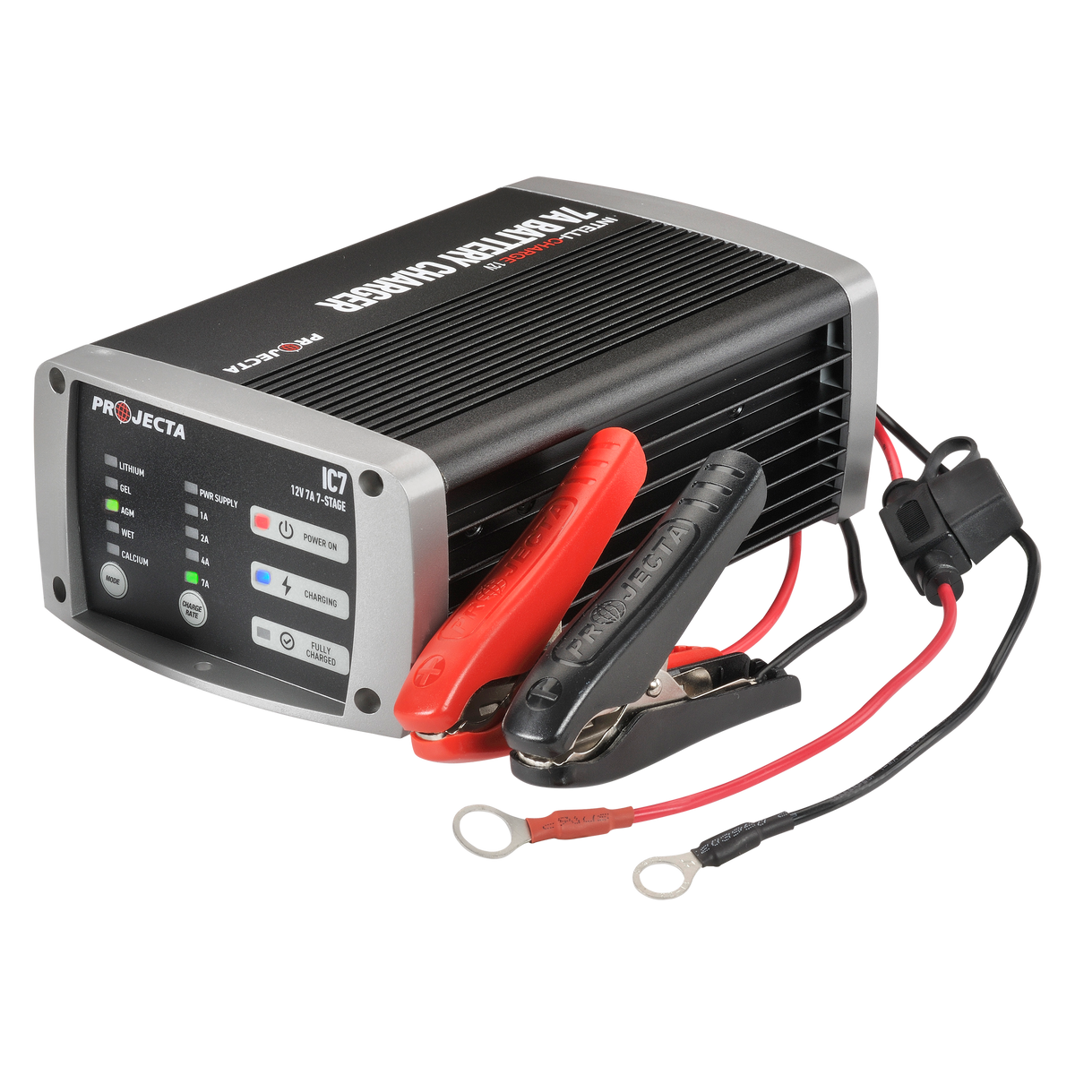 12V Automatic 7 Amp 7 Stage Battery Charger Multi Chemistry Lithium