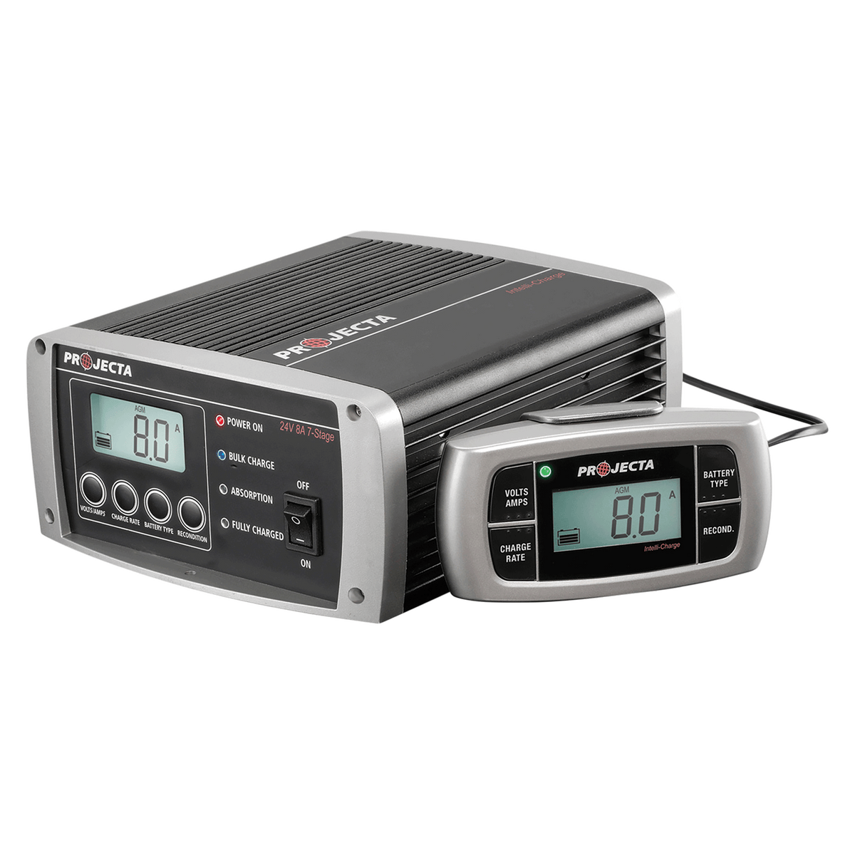 24V Automatic 8 Amp 7 Stage Battery Charger Multi Chemistry Lithium