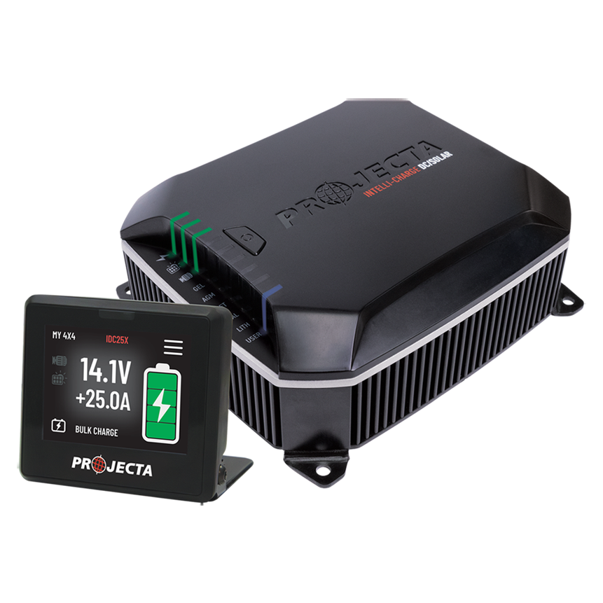 25A DC-DC Charger with MPPT Solar and Intelli-IQ Smart Display