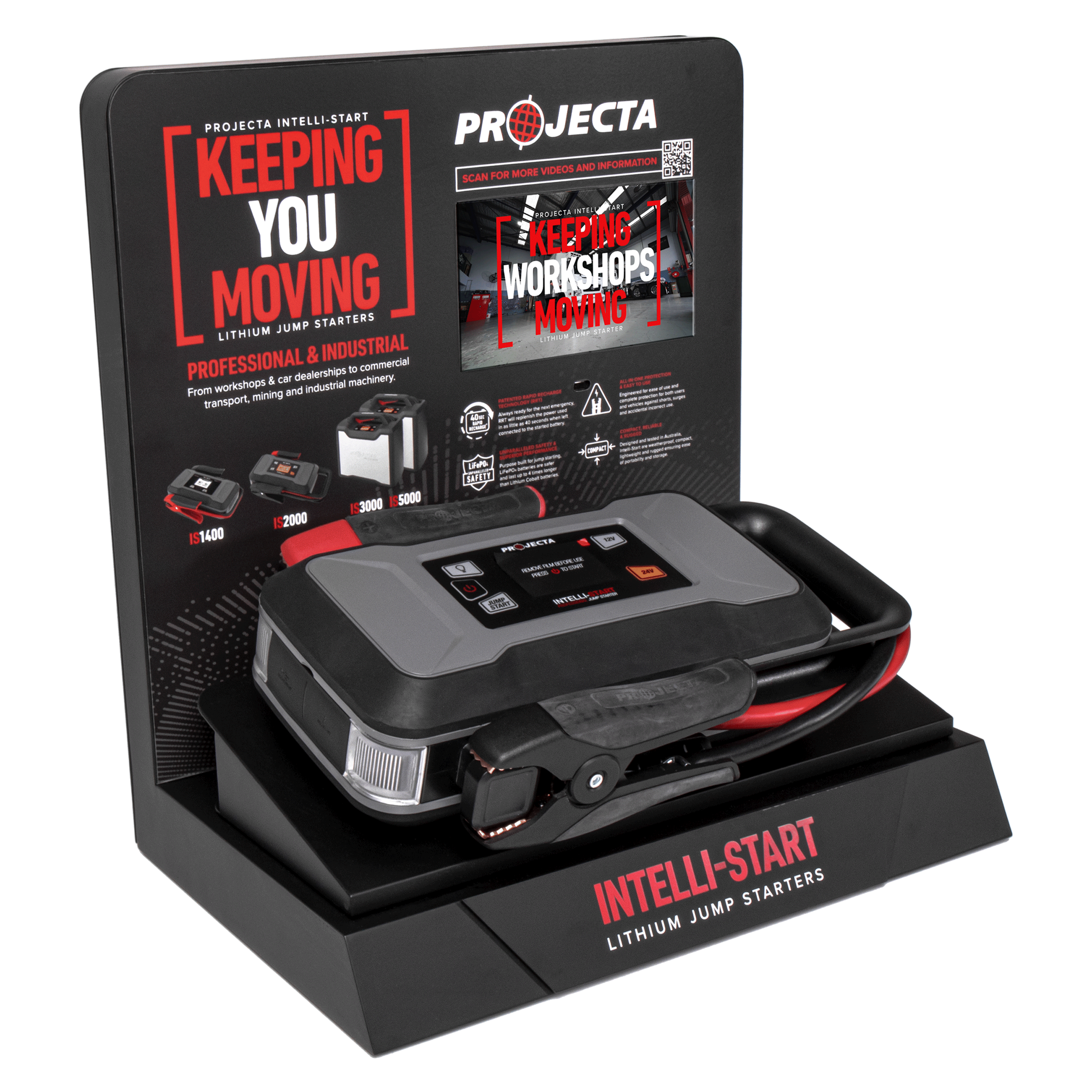 12/24V 2000A Intelli-Start Professional Lithium Jump Starter and Power Bank