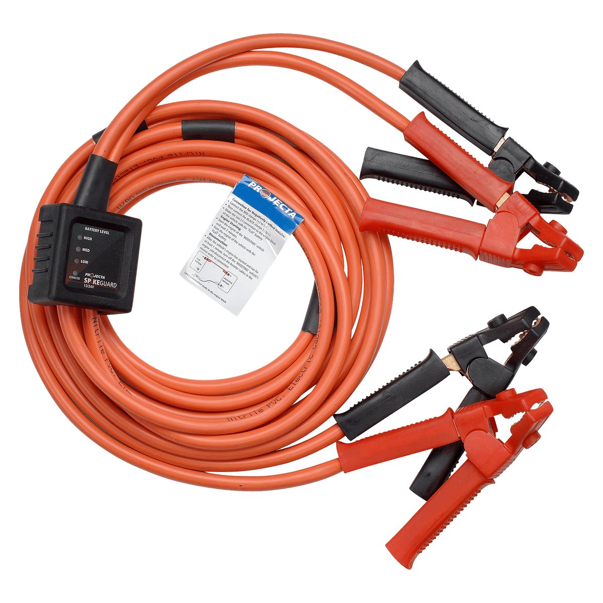 750 Amp Premium Nitrile Booster Cable Surge Protection 4.5M