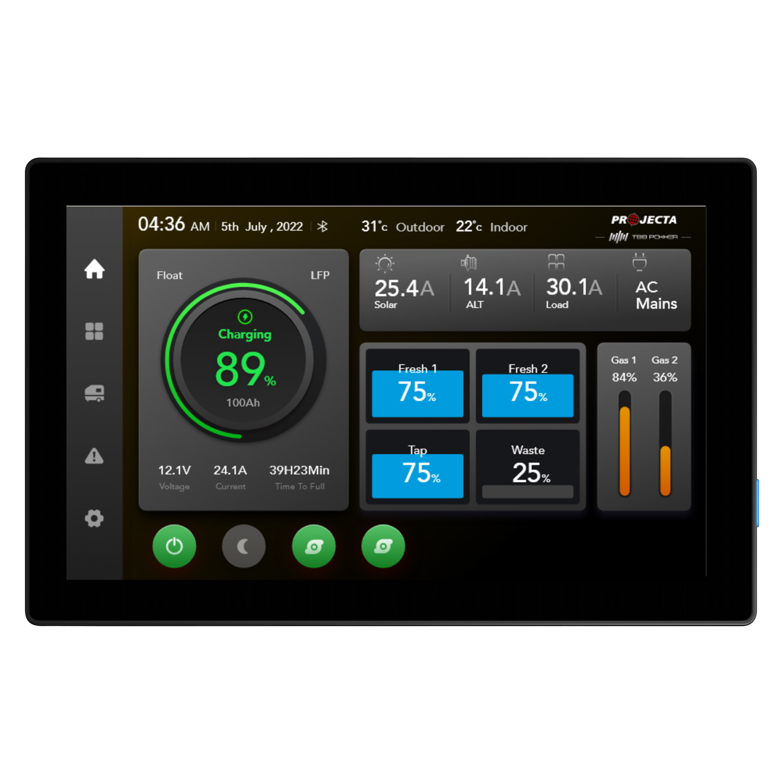 Intelli-RV 7" LCD Colour Display with Bluetooth