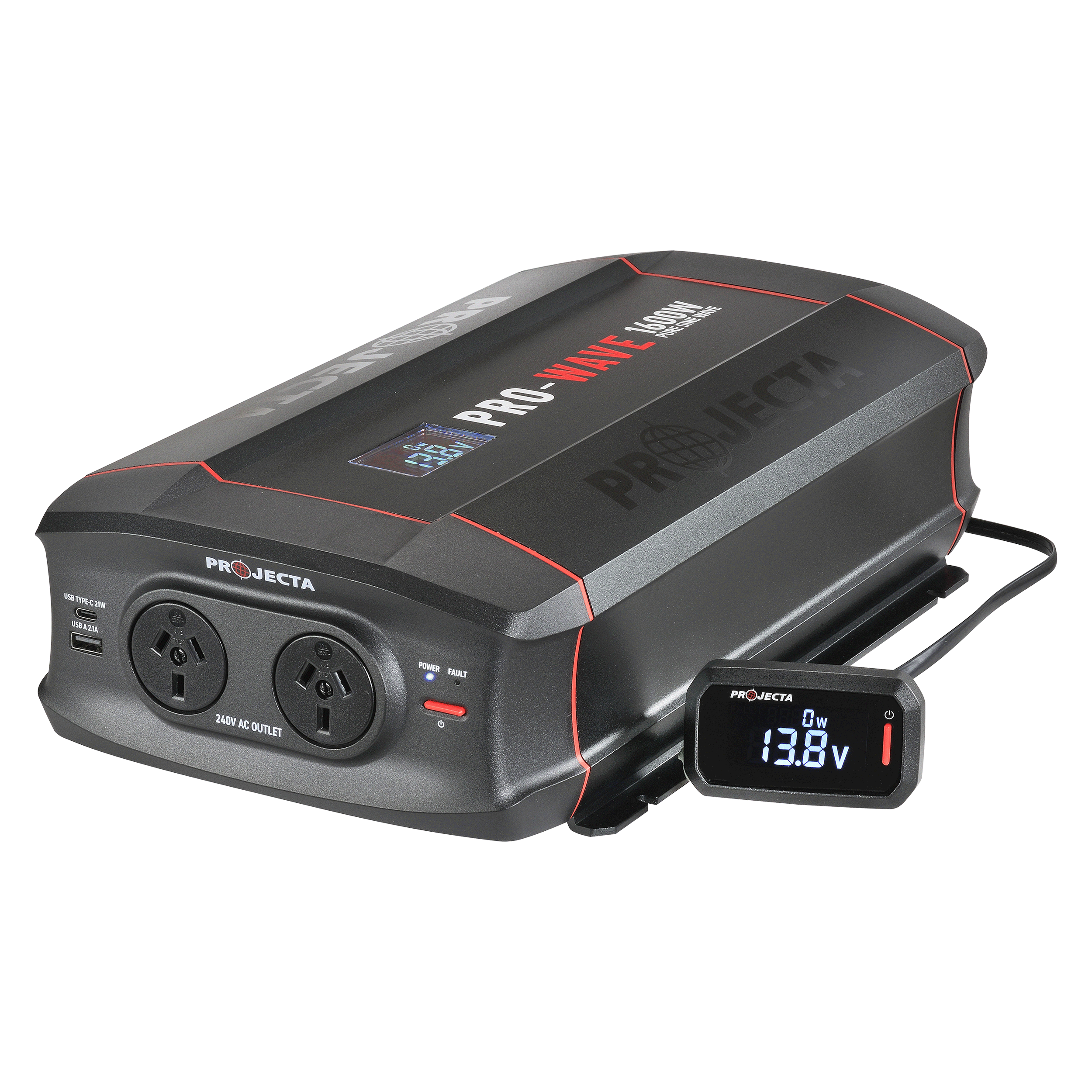 12V 1600W Pro-Wave Pure Sine Wave Inverter