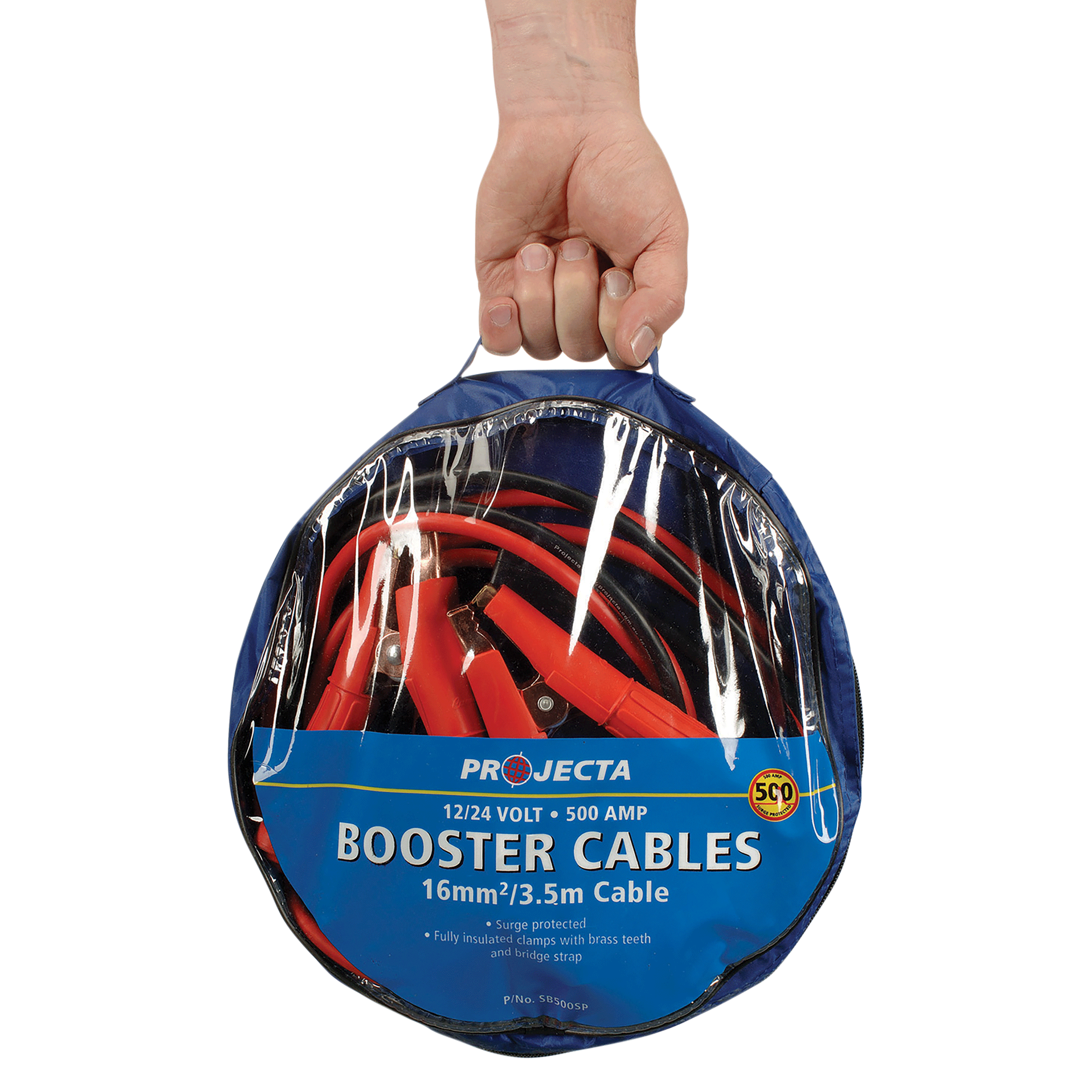 500 Amp Pure Copper Booster Cable Surge Protection 3.5m