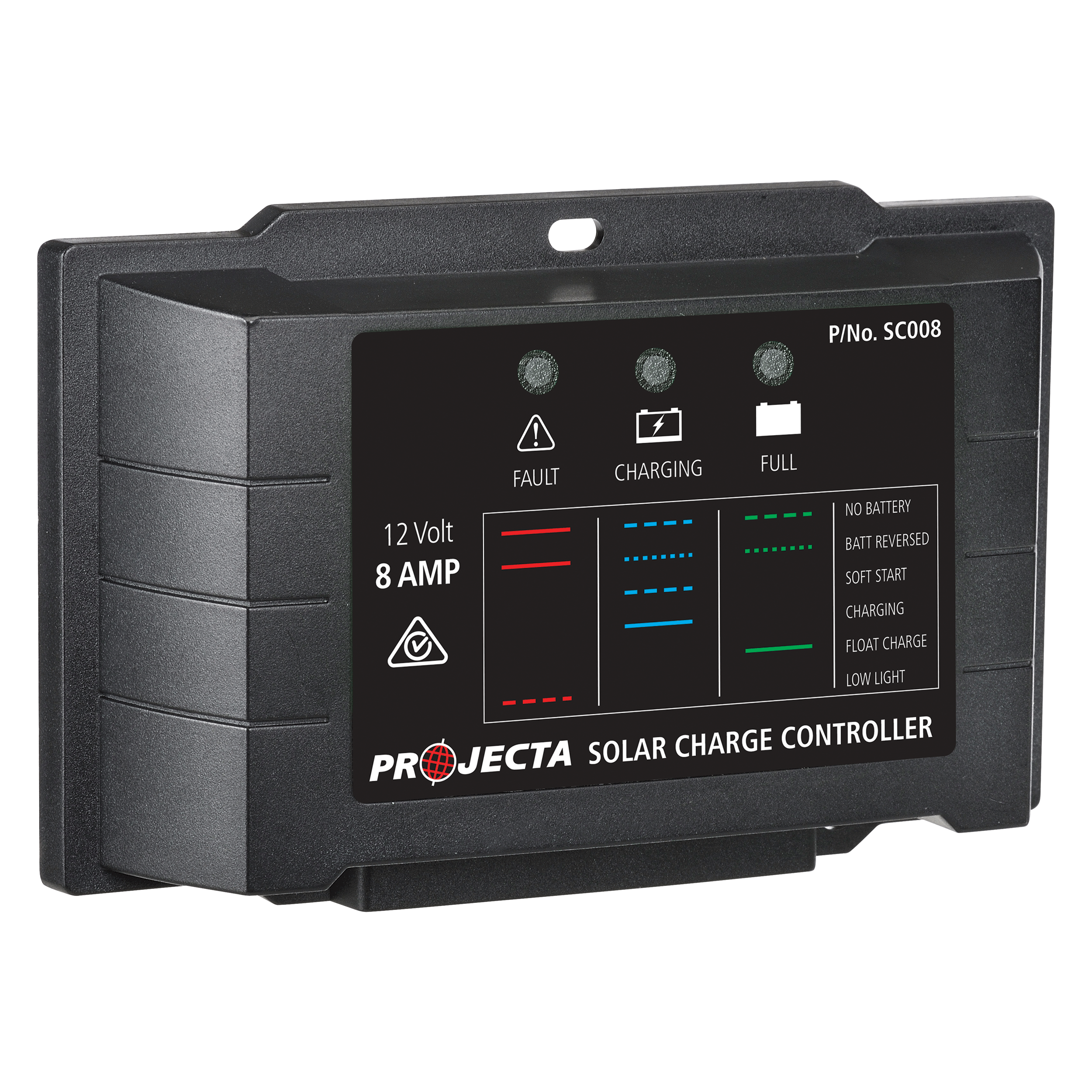 Automatic 12V 8A 4 Stage Solar Charge Controller