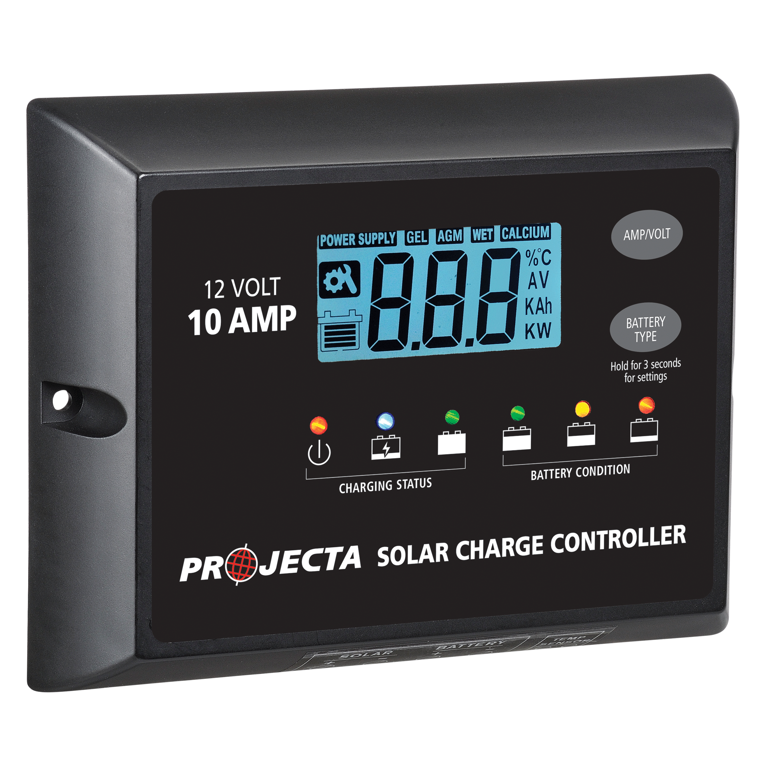 Automatic 12V 10A 4 Stage Solar Charge Controller