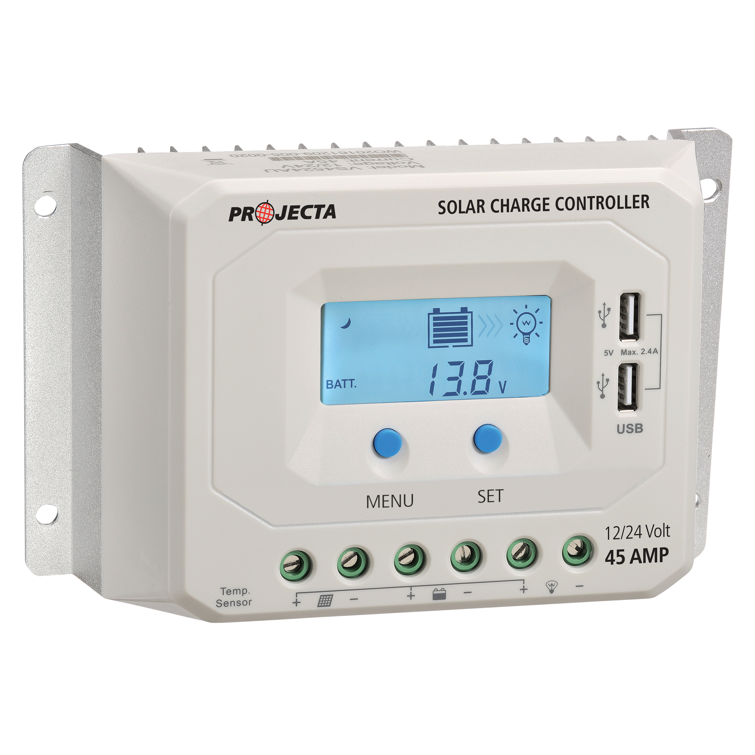 Automatic 12/24V 45A 4 Stage Solar Charge Smart Controller