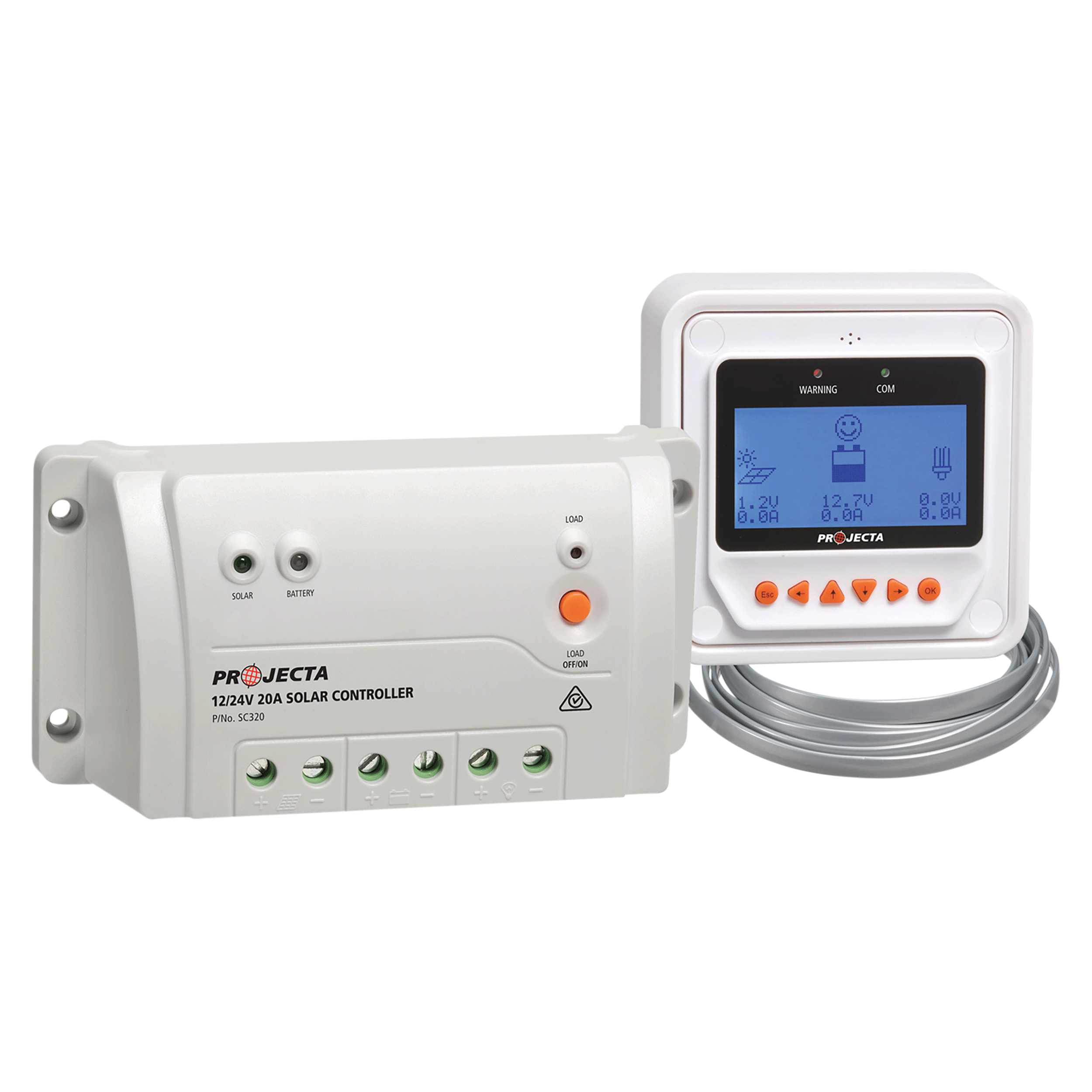 Automatic 12/24V 20A 4 Stage Solar Charge Premium Controller With Remote Control